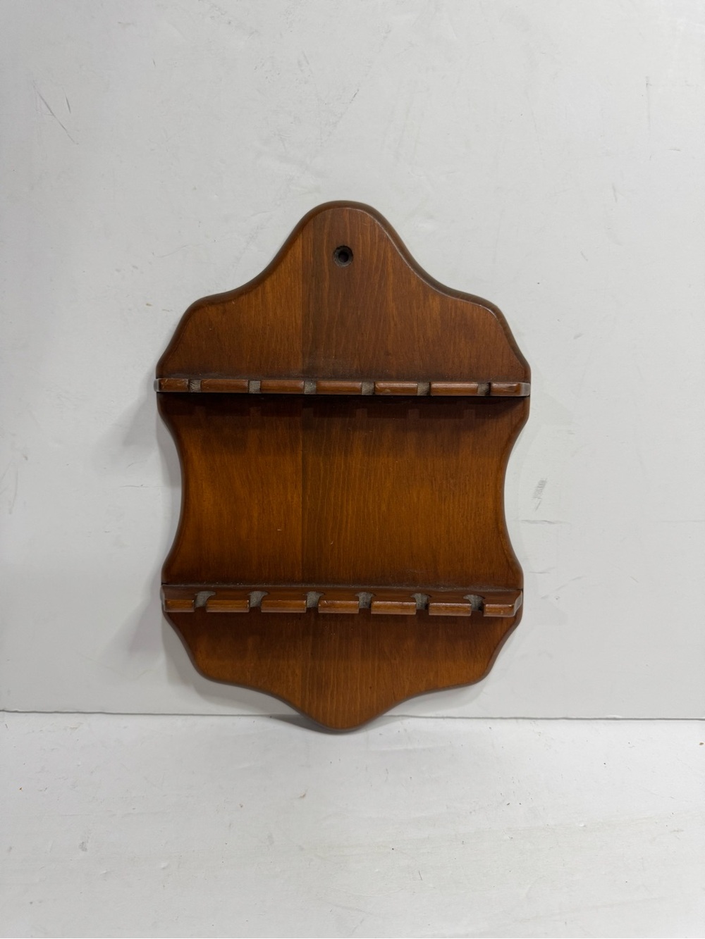 Vintage Wooden Wall Display Shelf Spoon Rack Holder